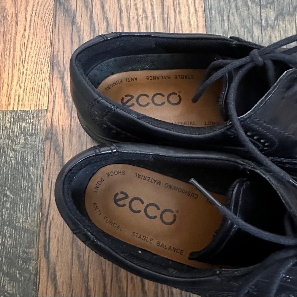 Ecco Metropole London Wingtip Oxford Derby Shoe size 42 Black - Picture 4 of 7